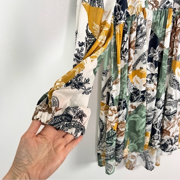 Anthropologie Tiered Boho Mini Dress - Picture 4 of 12